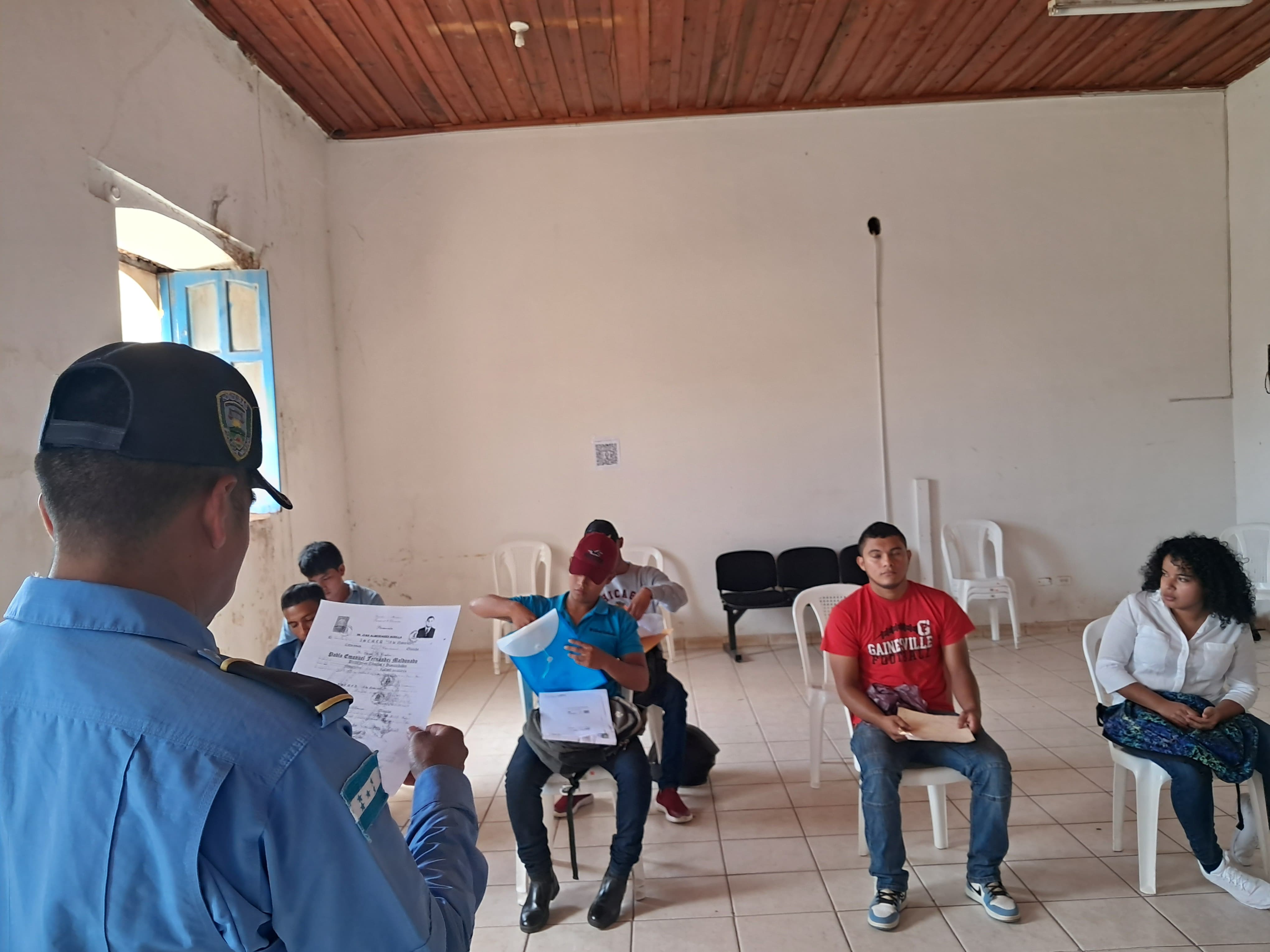 ITP inicia proceso de captación de jóvenes para ingresar a la Policía Nacional en Olancho